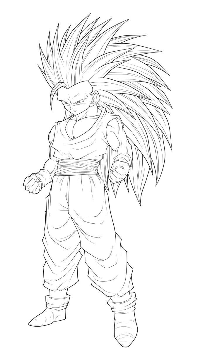 Dragon Ball Z Super Saiyan 5 | Coloring Pages for Kids and for Adults