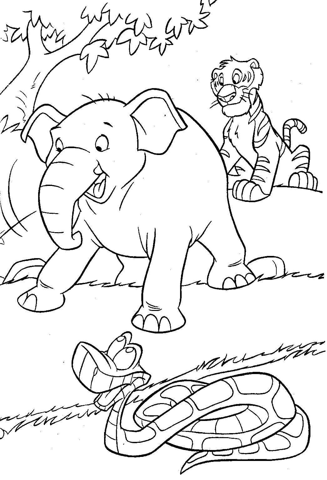 Free Jungle Animals Coloring Pages Free Download Free Jungle Animals 