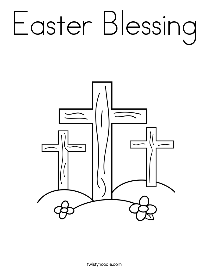 Cross Coloring Page 