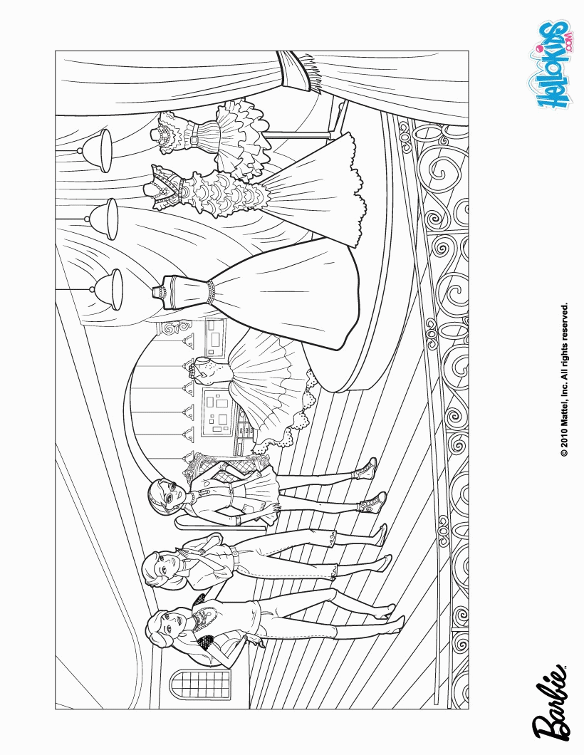 Barbie A FASHION FAIRYTALE coloring pages - Barbie and her glitter