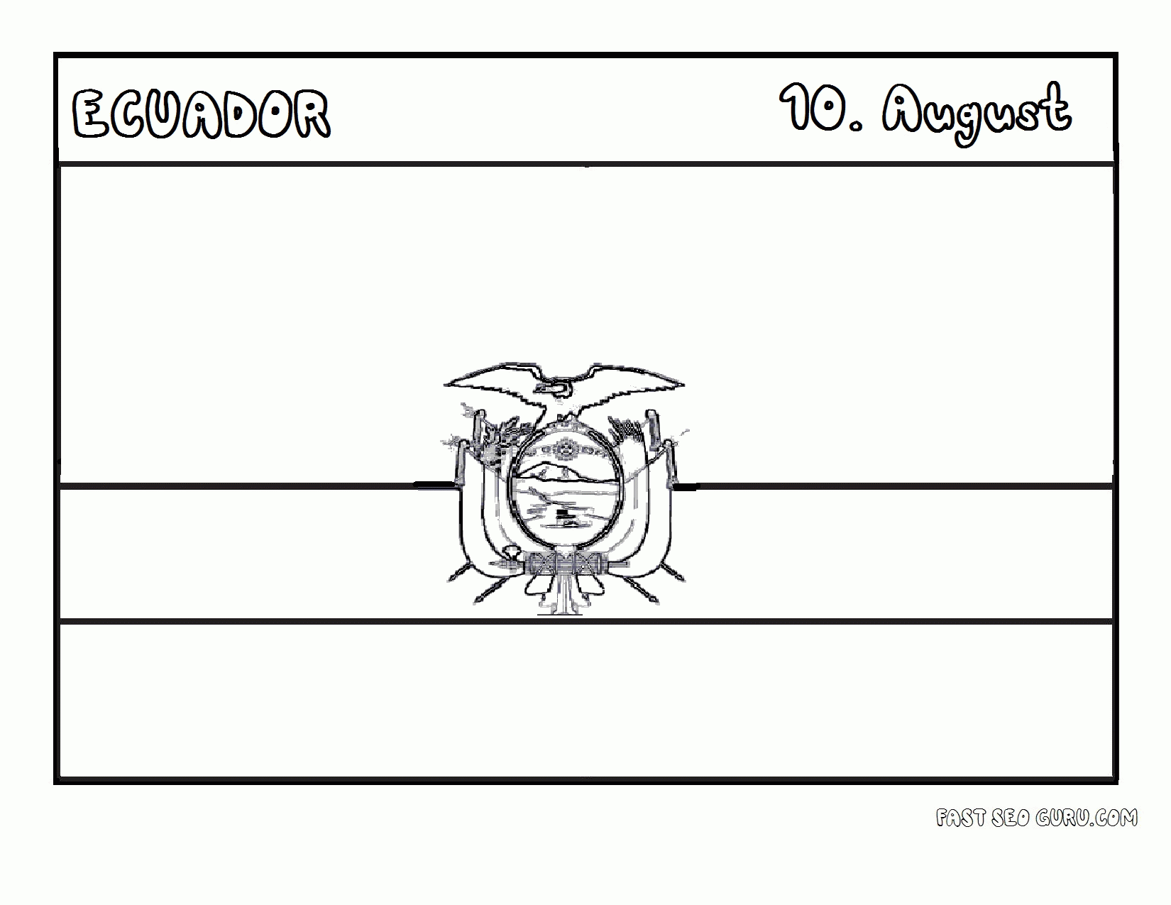 Free Ecuador Flag Coloring Page Download Free Clip Art Free Clip Art