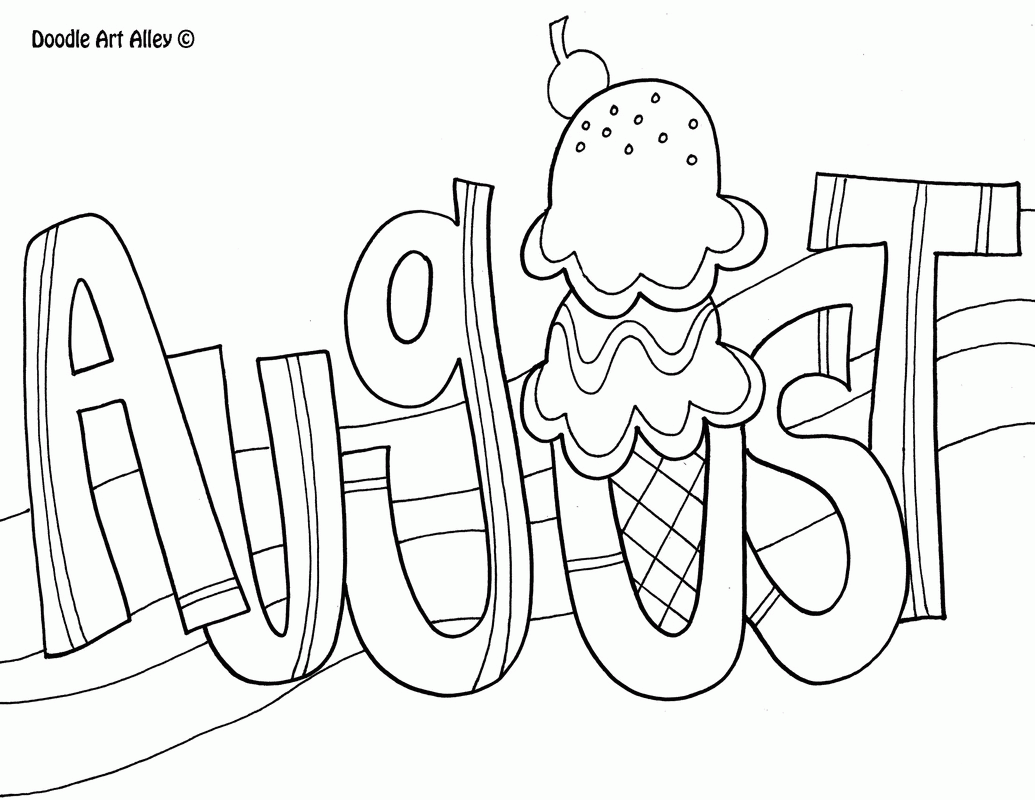 August Coloring Page Clip Art Library August Coloring Page Clip Art Library