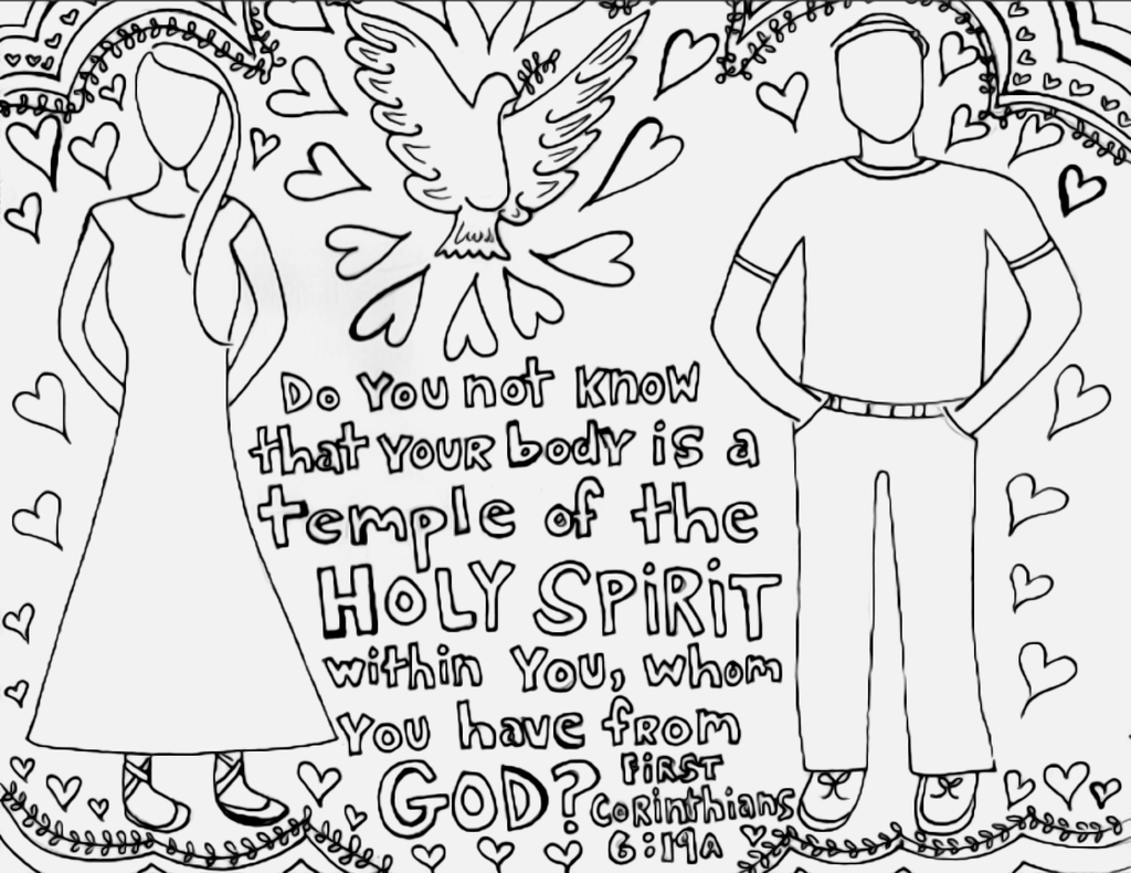 love one another bible verse coloring page see more like it at my