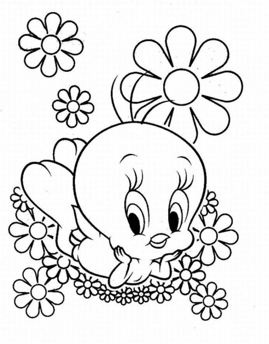 looney tunes coloring pages tweety   Clip Art Library