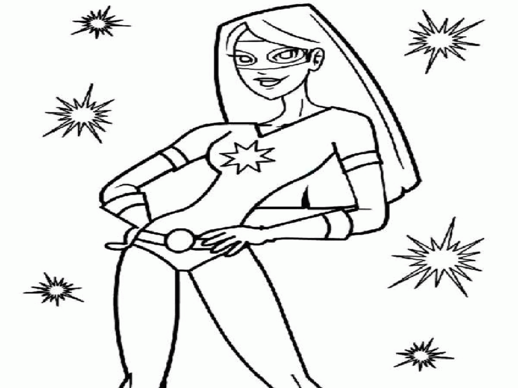 Girl Superheroes Coloring Pages | Best Coloring Page Site