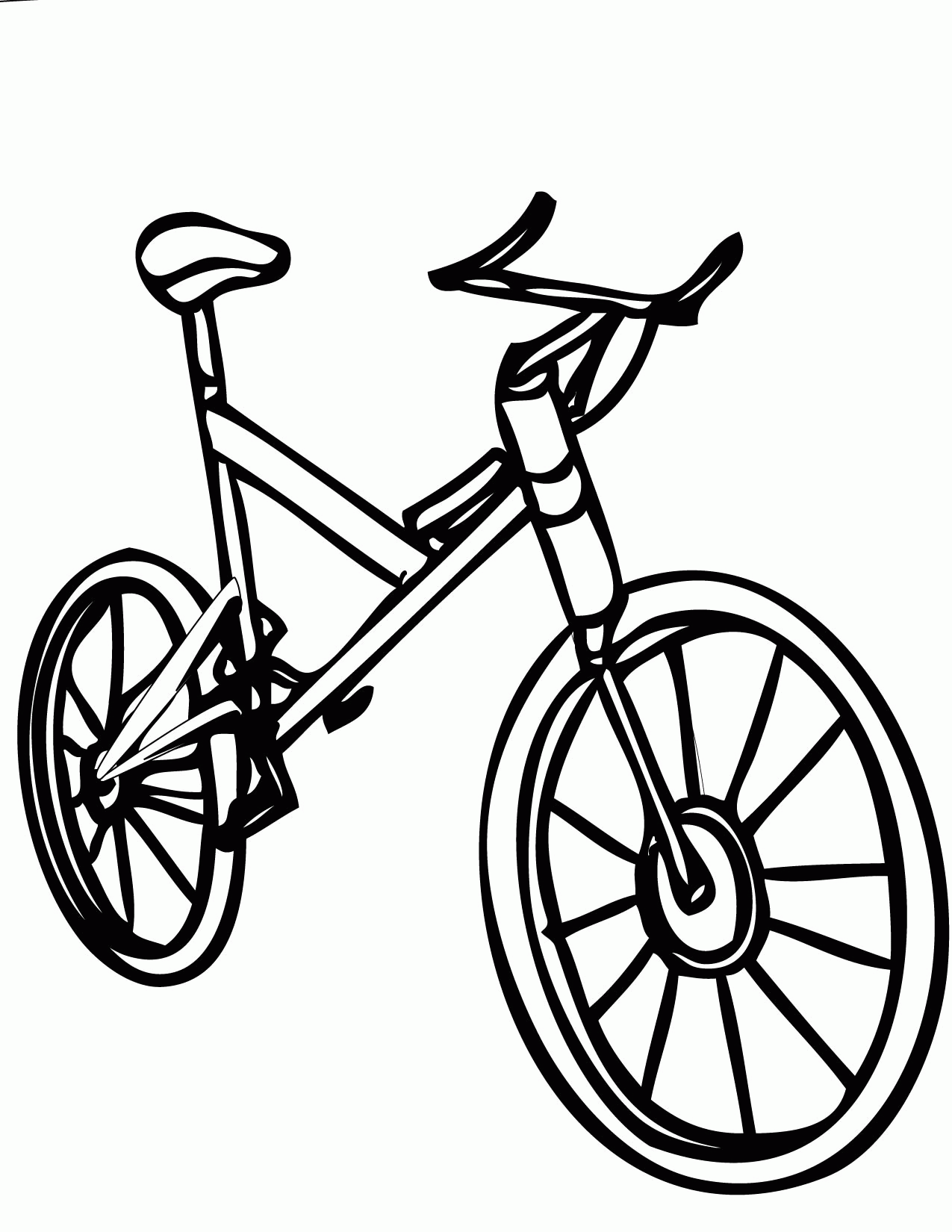 bike printable coloring pages
