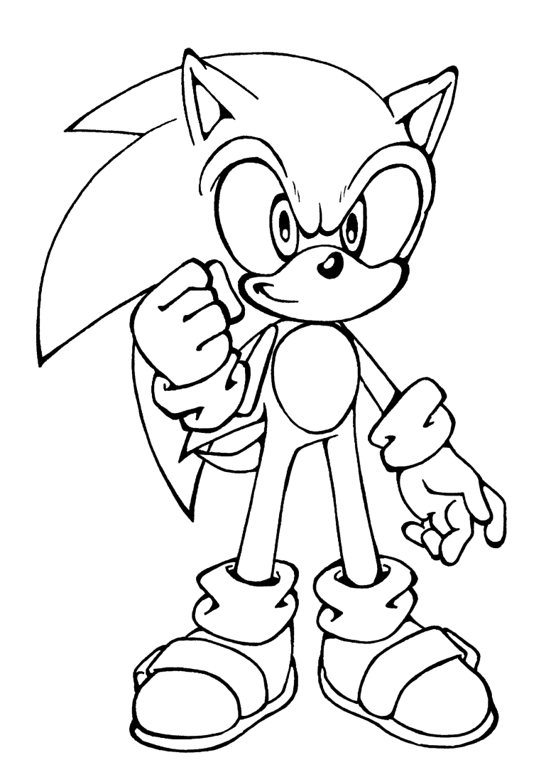 Sonic Shadow Coloring | Coloring Pages for Kids and for Adults
