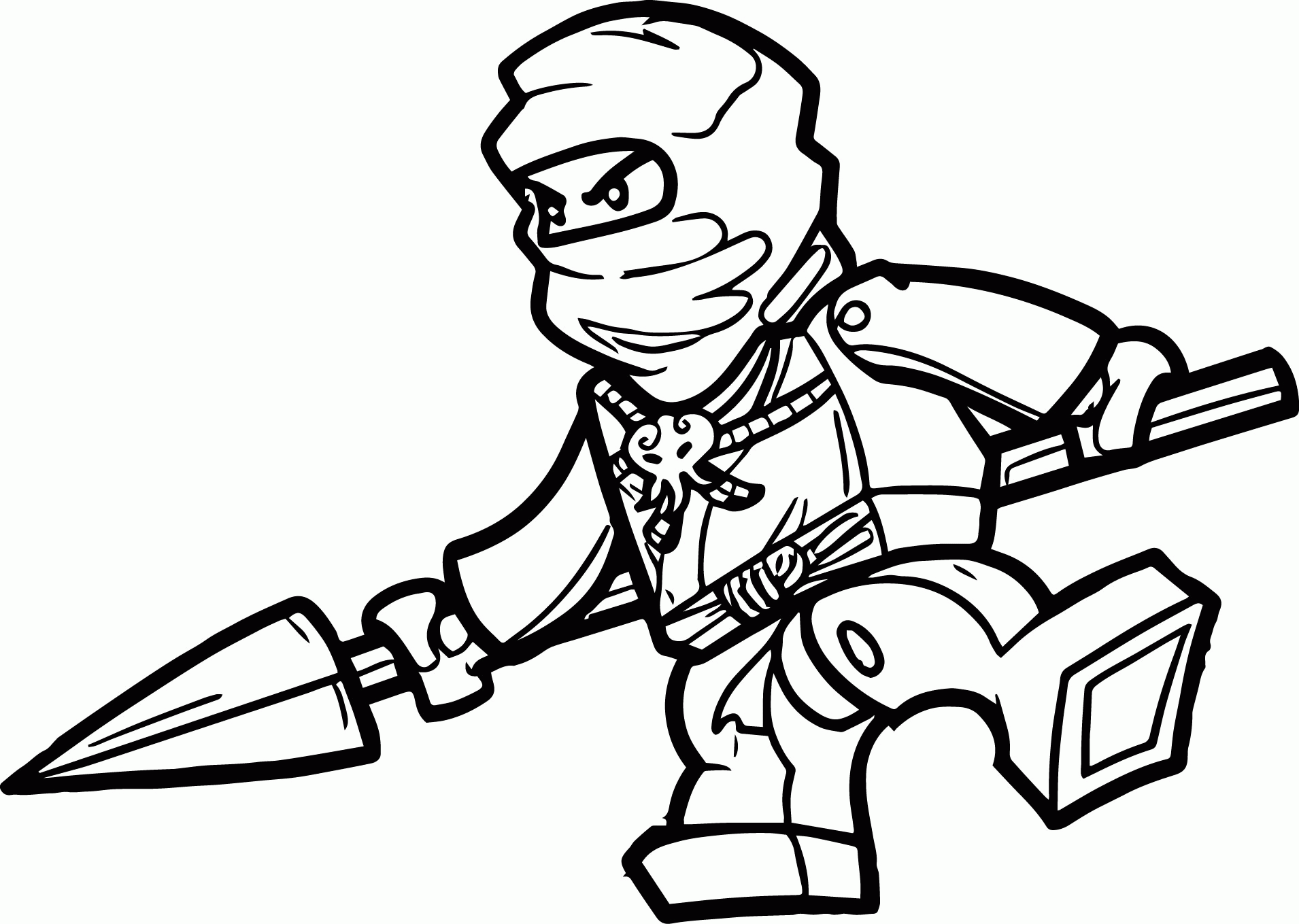 ninjago coloring pages cole - Clip Art Library