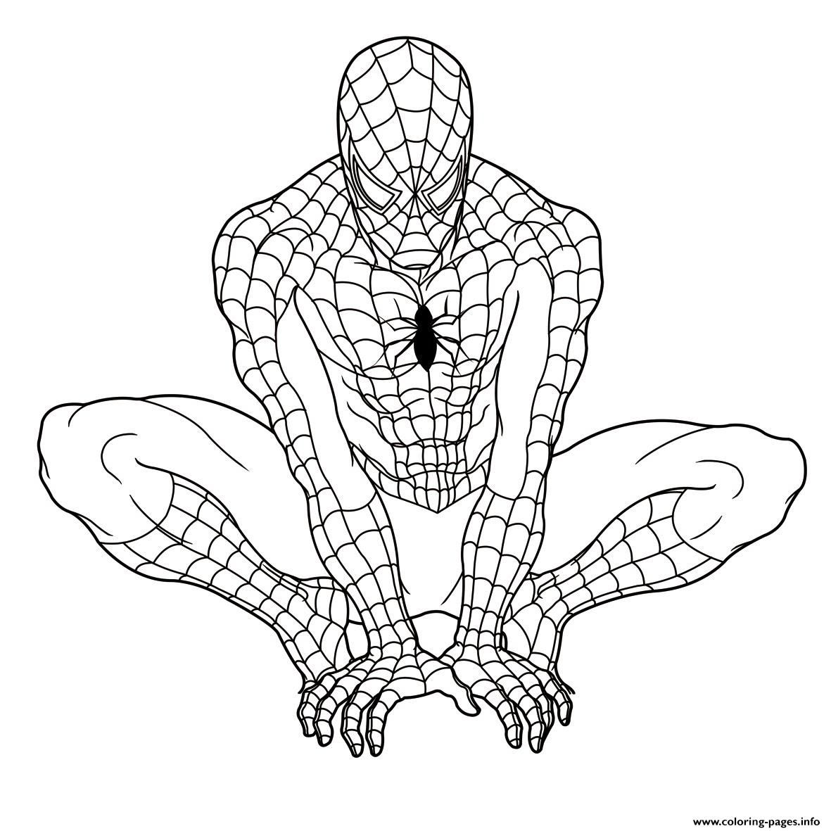 spiderman avenger coloring page   Clip Art Library
