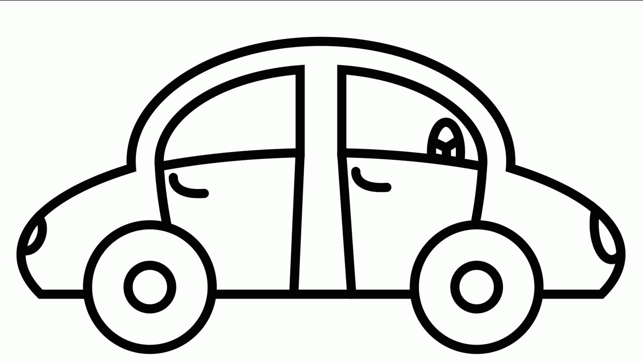 Related Simple Car Coloring Pages, Printable Simple Car