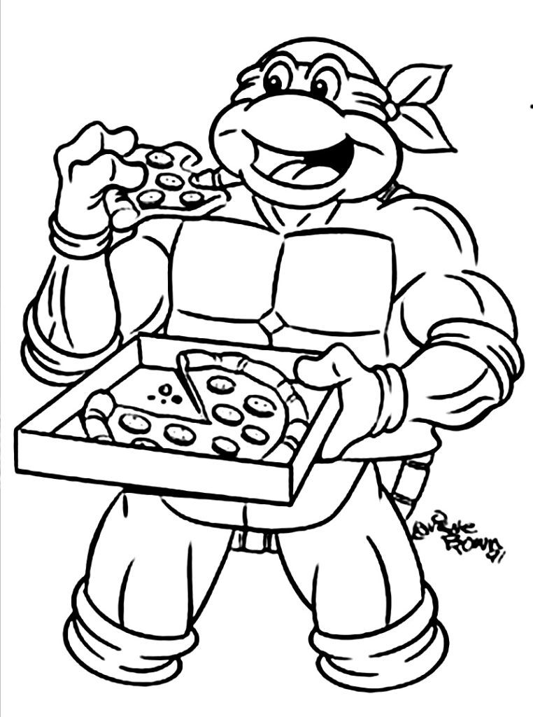 Ninja Turtles Coloring Book Printable | High Quality Coloring Pages