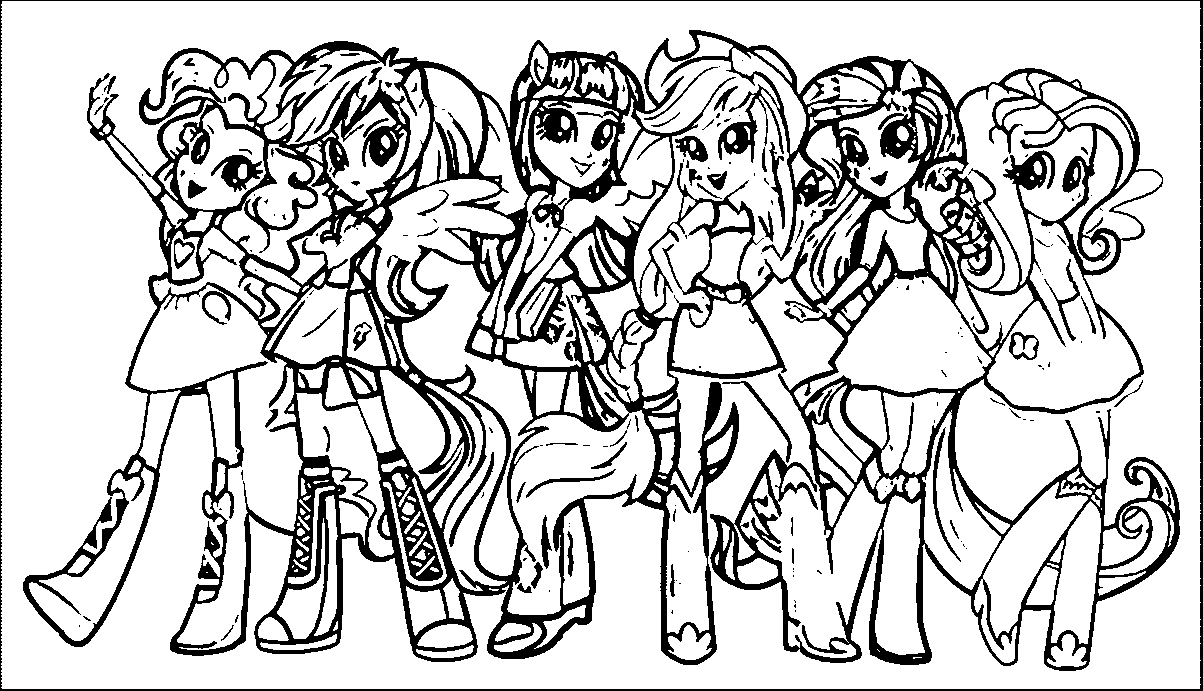 equestria girls my little pony coloring pages - Clip Art Library