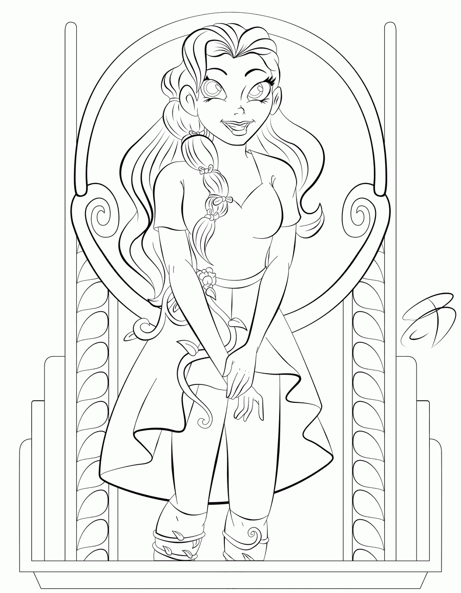 poison ivy dc superhero girls coloring pages   Clip Art Library
