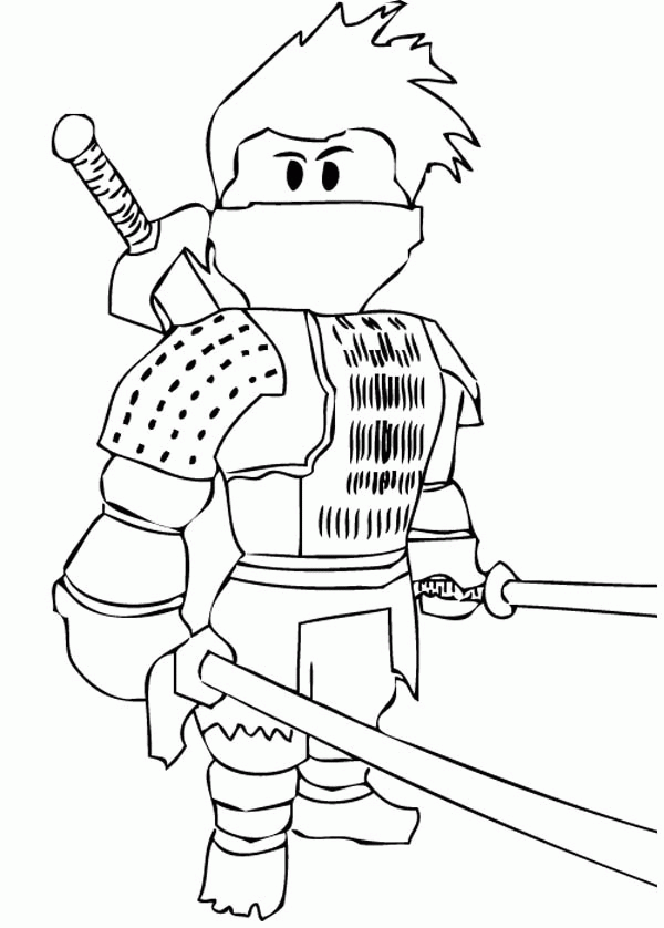 Boy Easy Roblox Coloring Pages