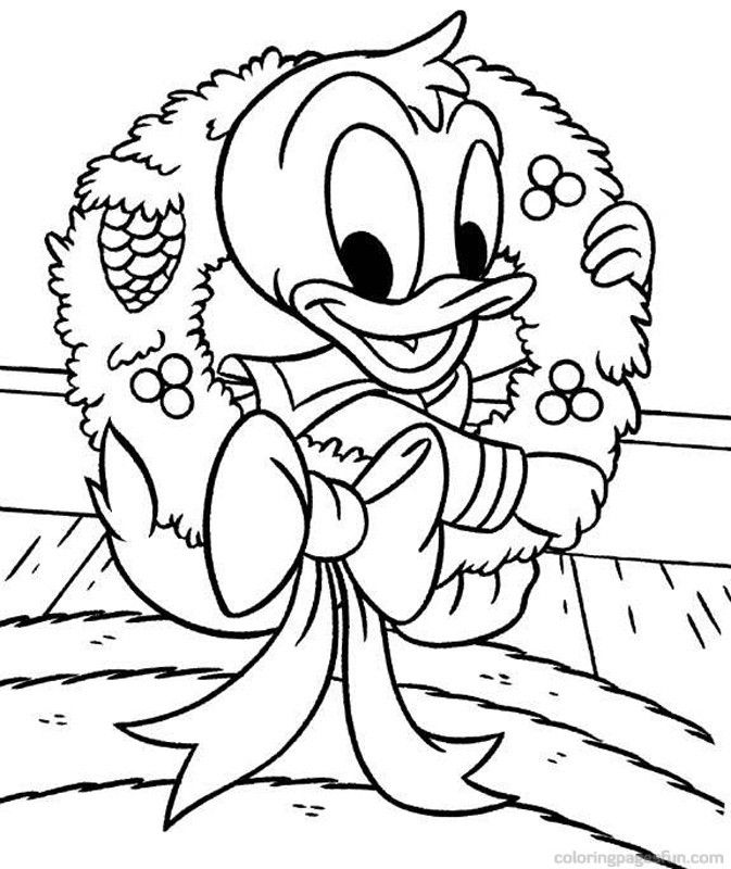 holiday disney coloring pages