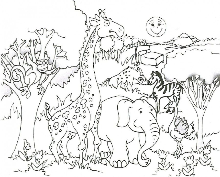 giraffe coloring pages - Clip Art Library