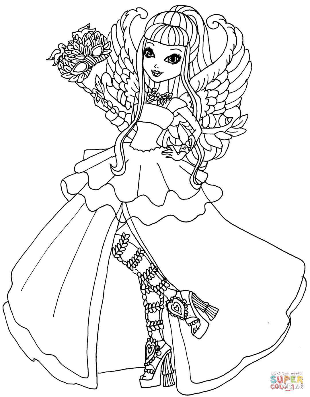 Ever After High Cupid Ever After High coloring page | Free