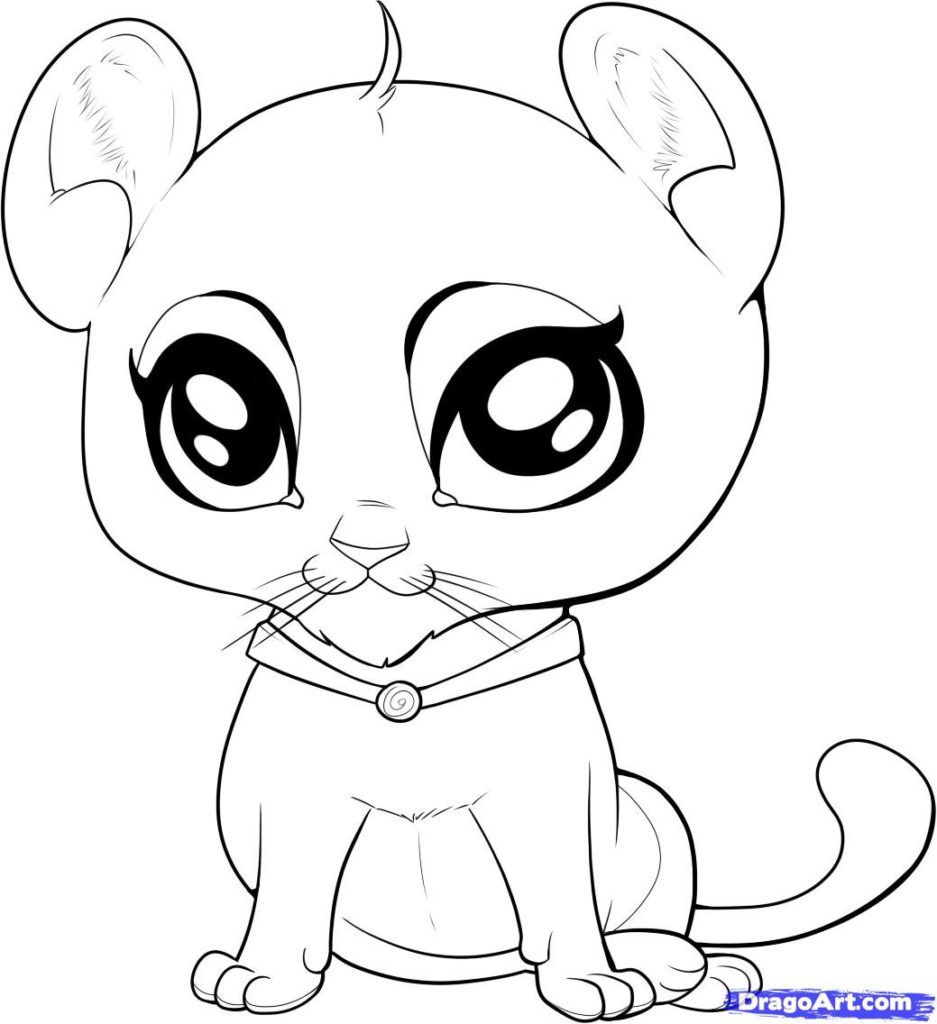 baby animal coloring page