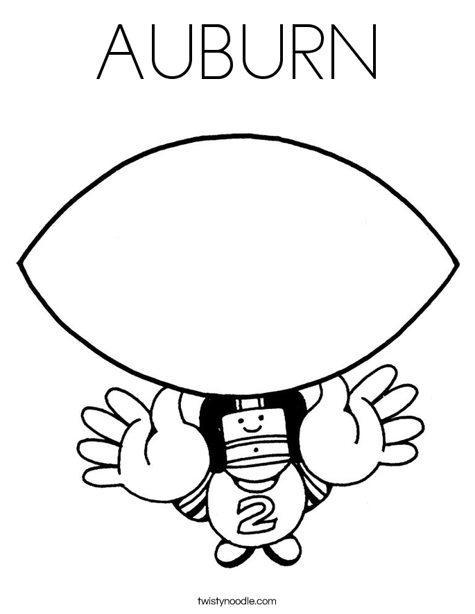 Auburn Coloring Pages