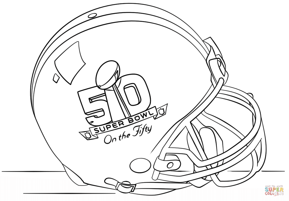 Super Bowl Helmet coloring page | Free Printable Coloring Pages