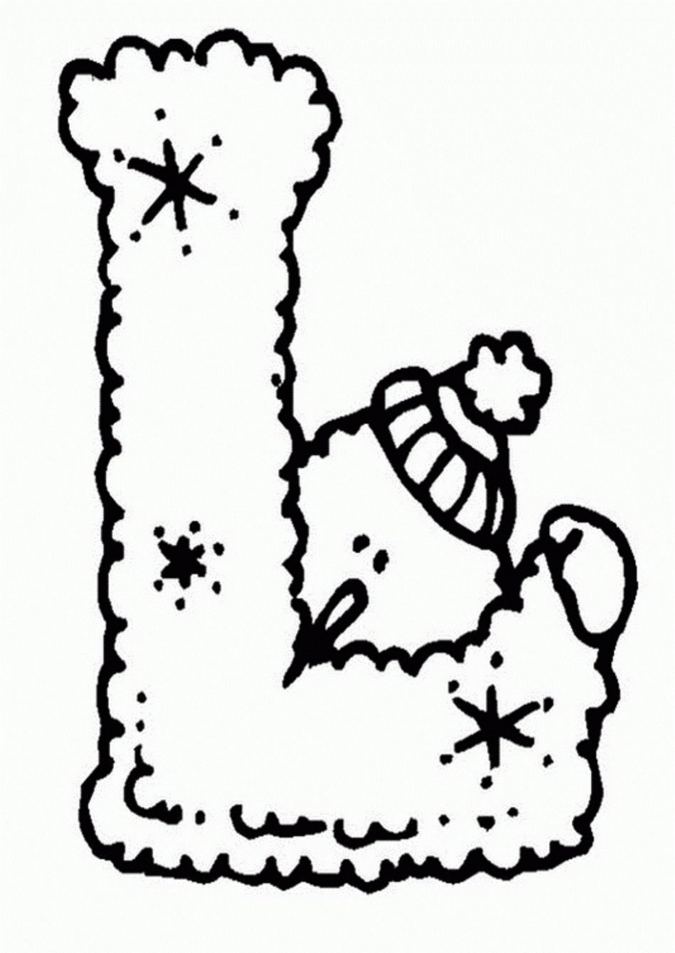 Letter L Coloring Page Free