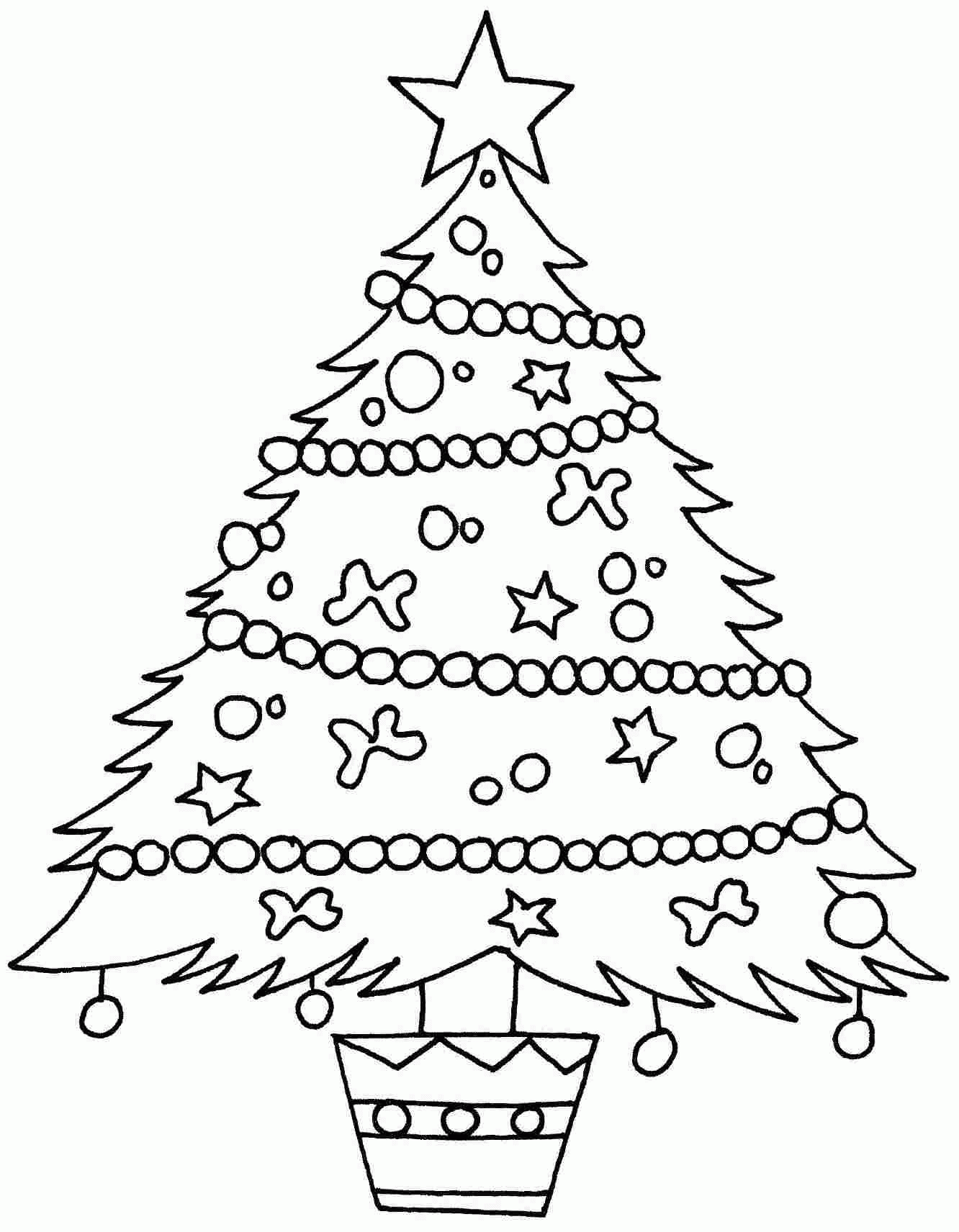 Colouring Pages Of Christmas Tree - Christmas Decorating ideas