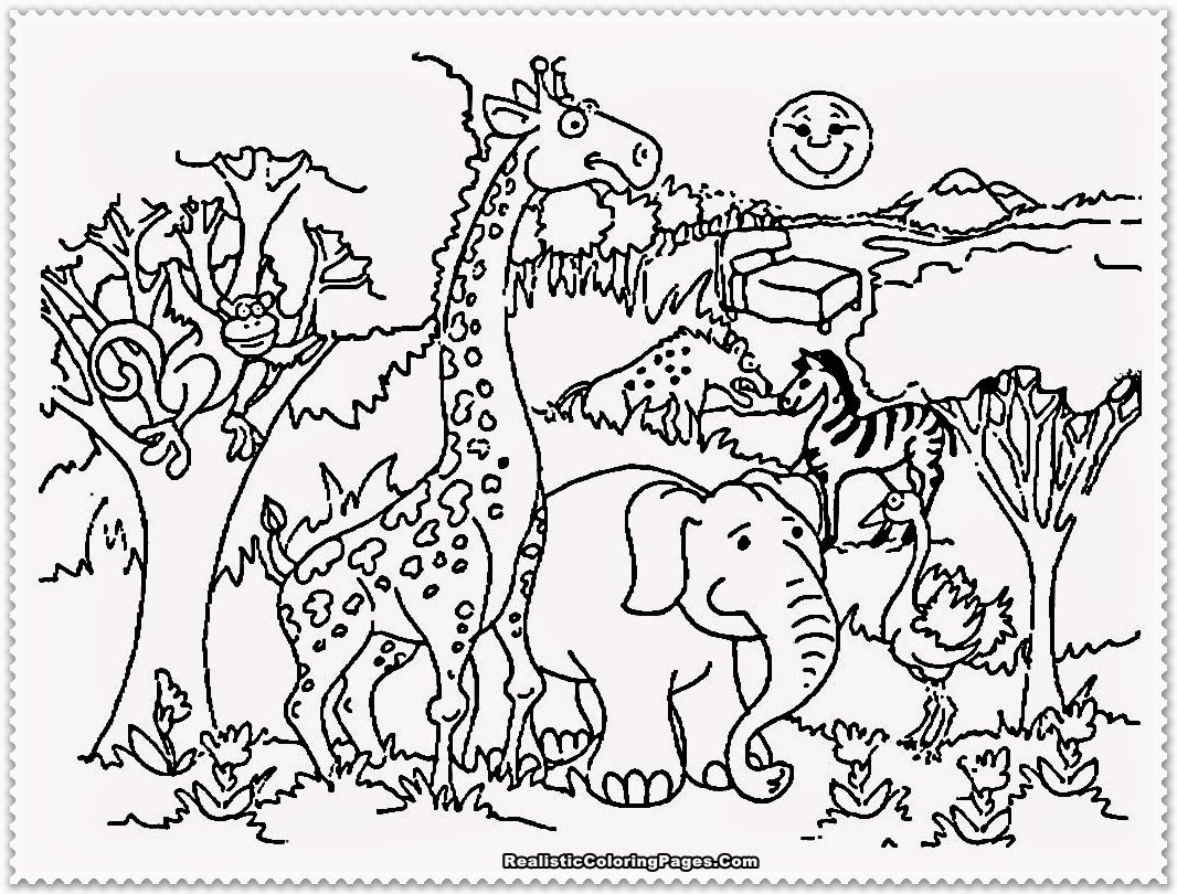 Free Zoo Animal Coloring Pages Printable, Download Free Zoo Animal