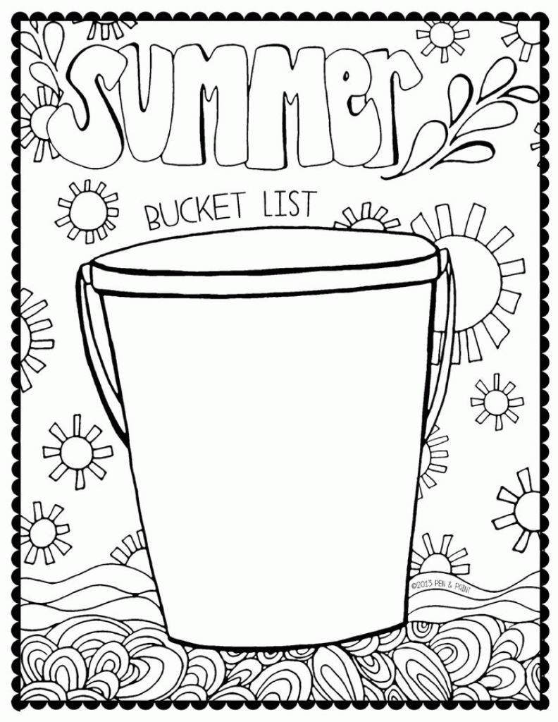 Summer Bucket List Clipart Clip Art Library