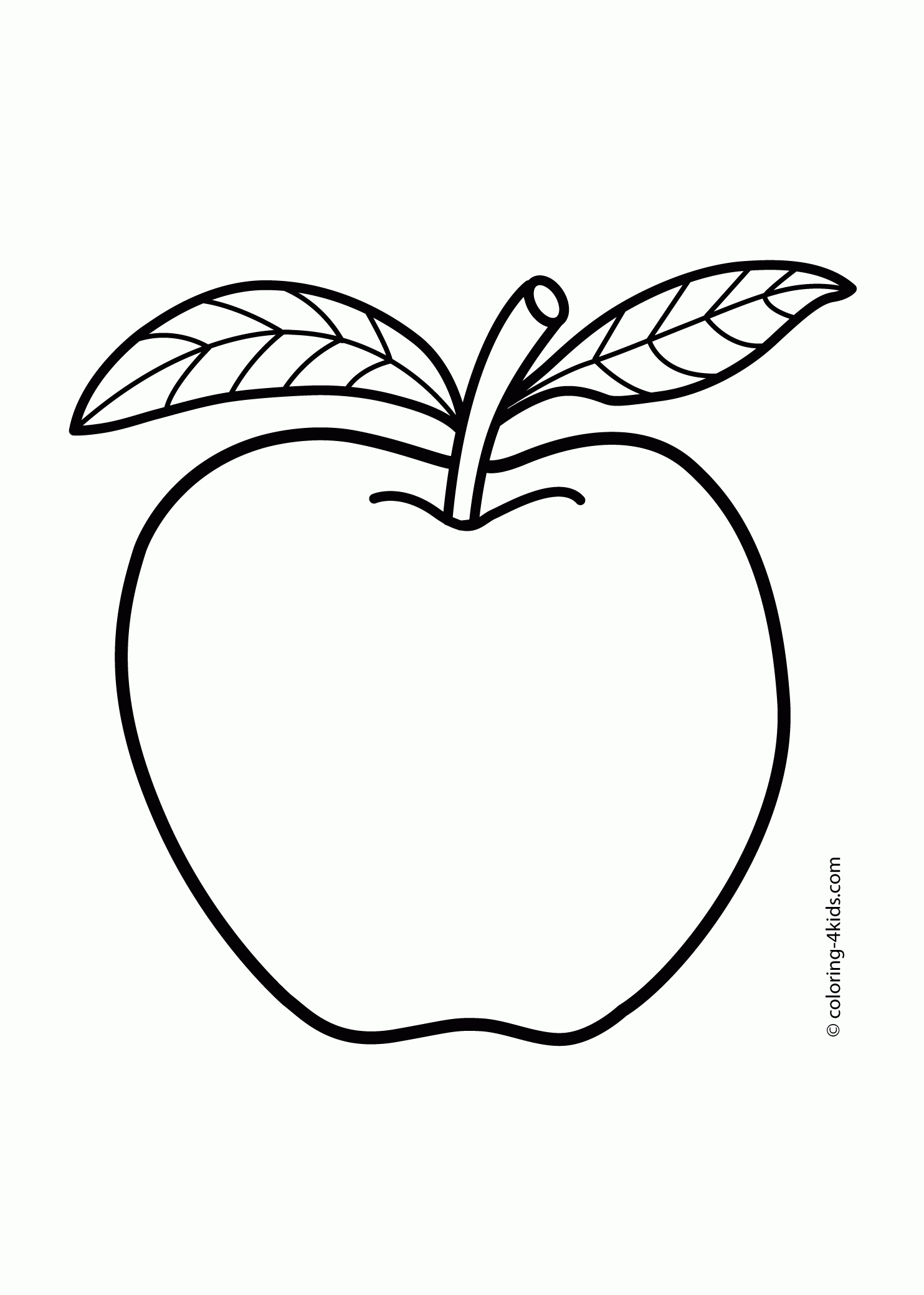 Free Fruits And Vegetables  Coloring Pages for Kids Printable ...