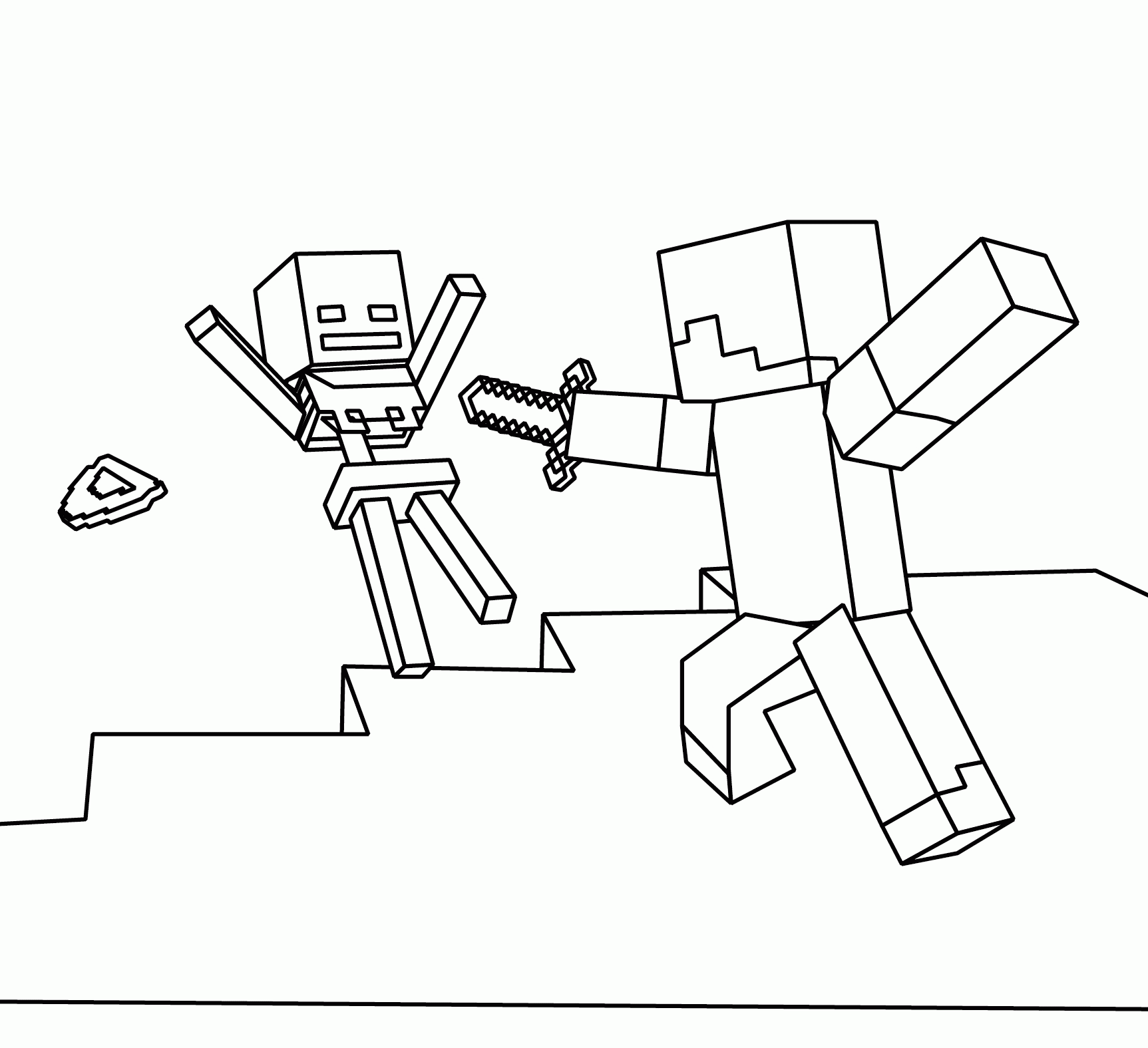 Minecraft Coloring Pages Coloring Page