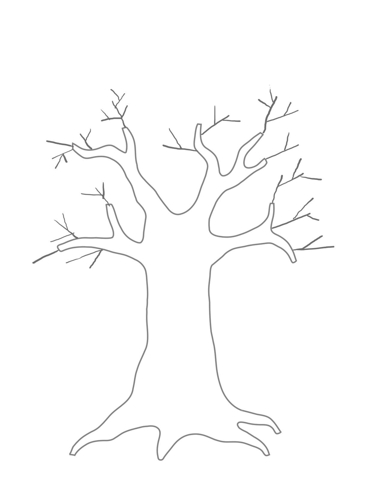 tree template for kids Clip Art Library
