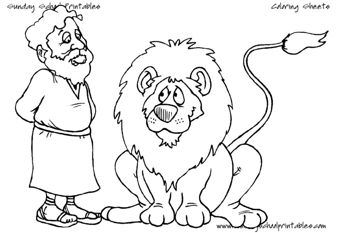 Free Daniel In The Lion Den Coloring Pages, Download Free Daniel In The