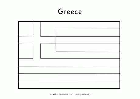 Greece Flag Coloring Page - Clip Art Library