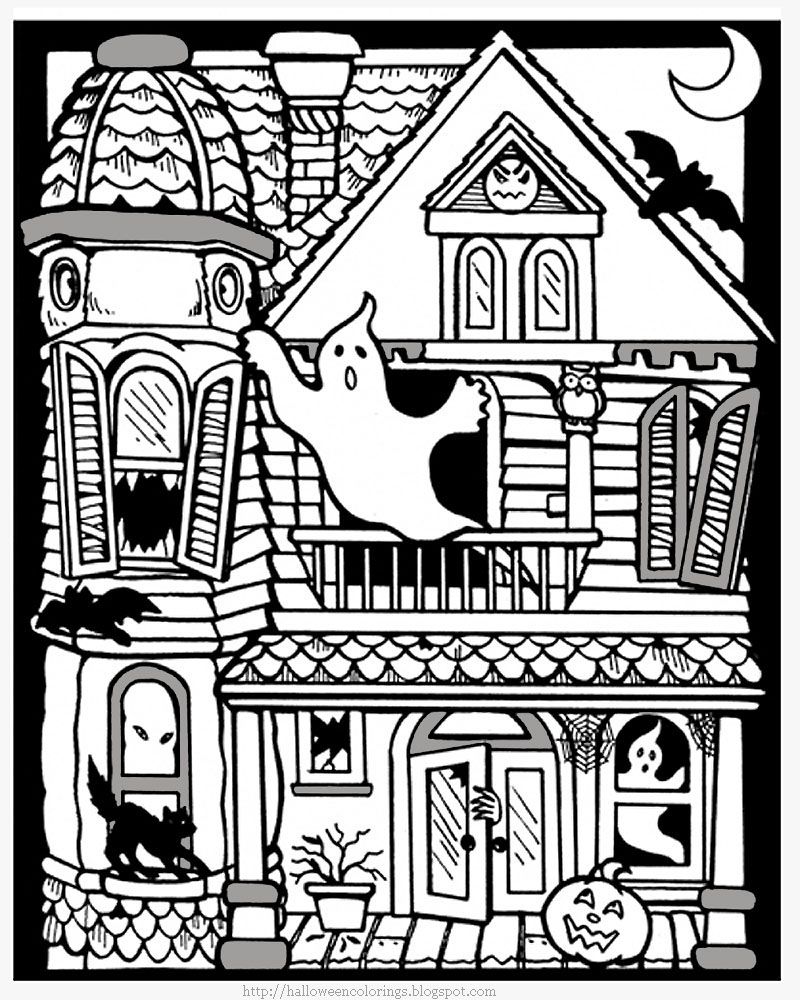 Free Printable Halloween Coloring Pages For Adults