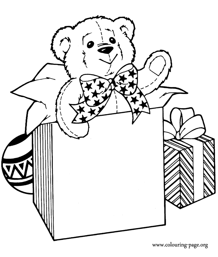Bears - Cute Teddy Bear coloring page