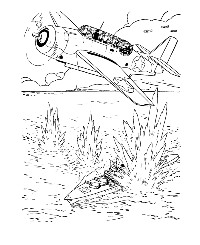 navy soldier Colouring Pages