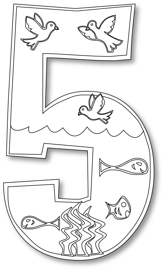 Creation Coloring Sheets Day 1 Clip Art Library