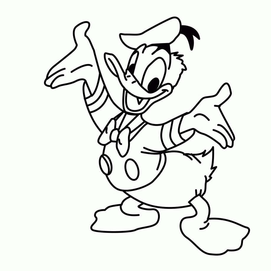 Free Pictures for: Duck coloring pages 