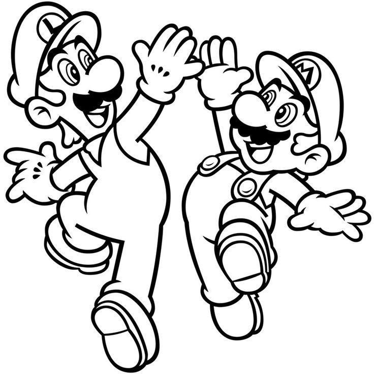 Super Mario Bros Coloring Pages Awesome | Coloring pages