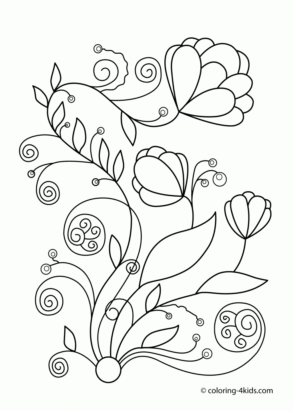 Free Free Printable Spring Flowers Coloring Pages, Download Free ...