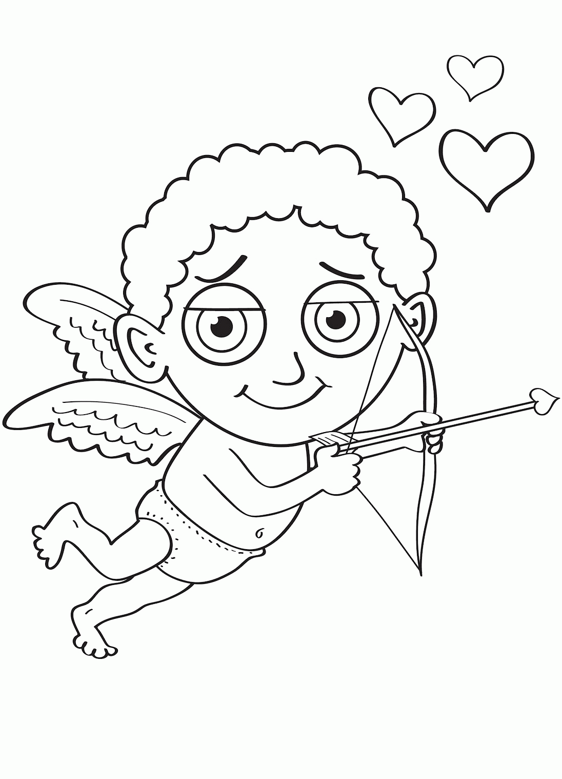 Printable Cupid Coloring Pictures| Coloring Pages for Kids #cAz