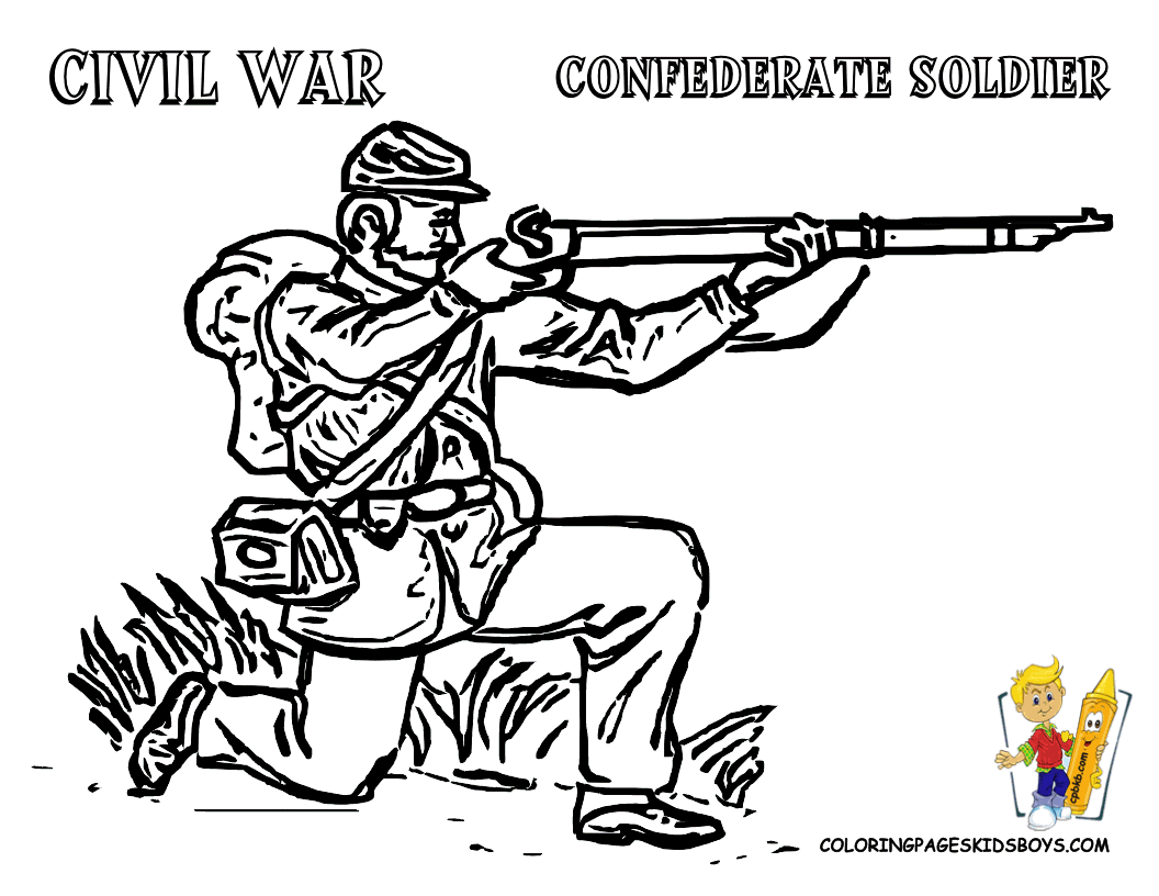 Civil War Coloring Pages  