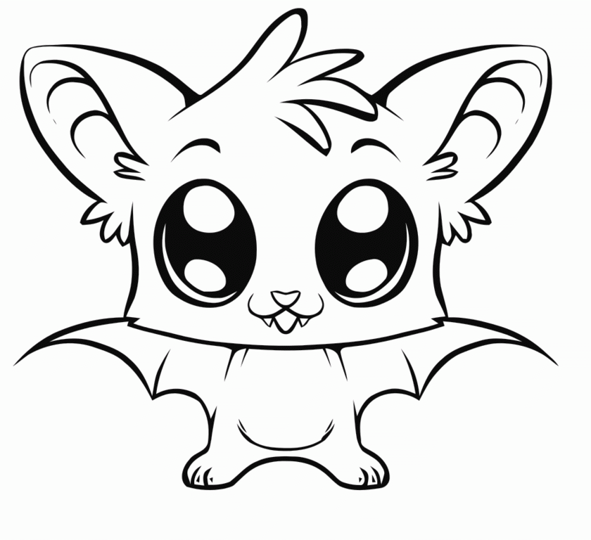 cute animal coloring pages 