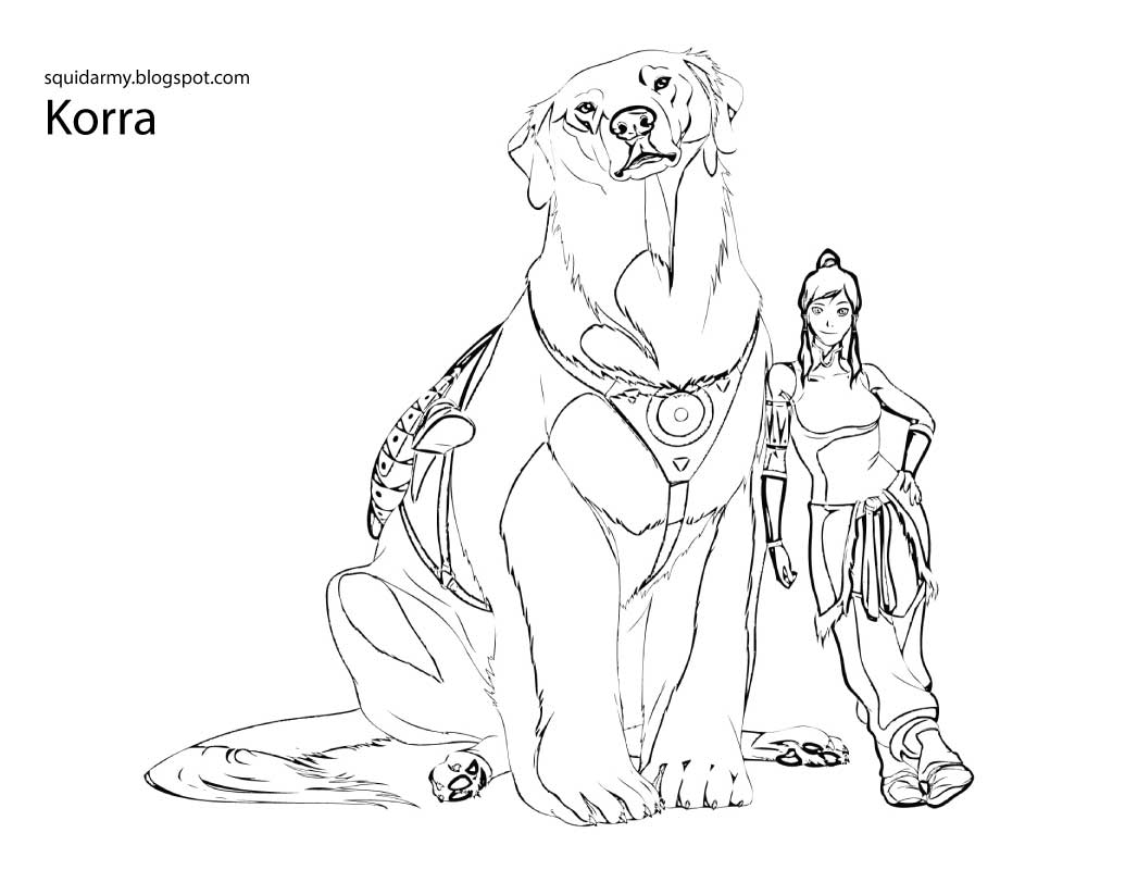 Avatar Legend of Korra Coloring pages