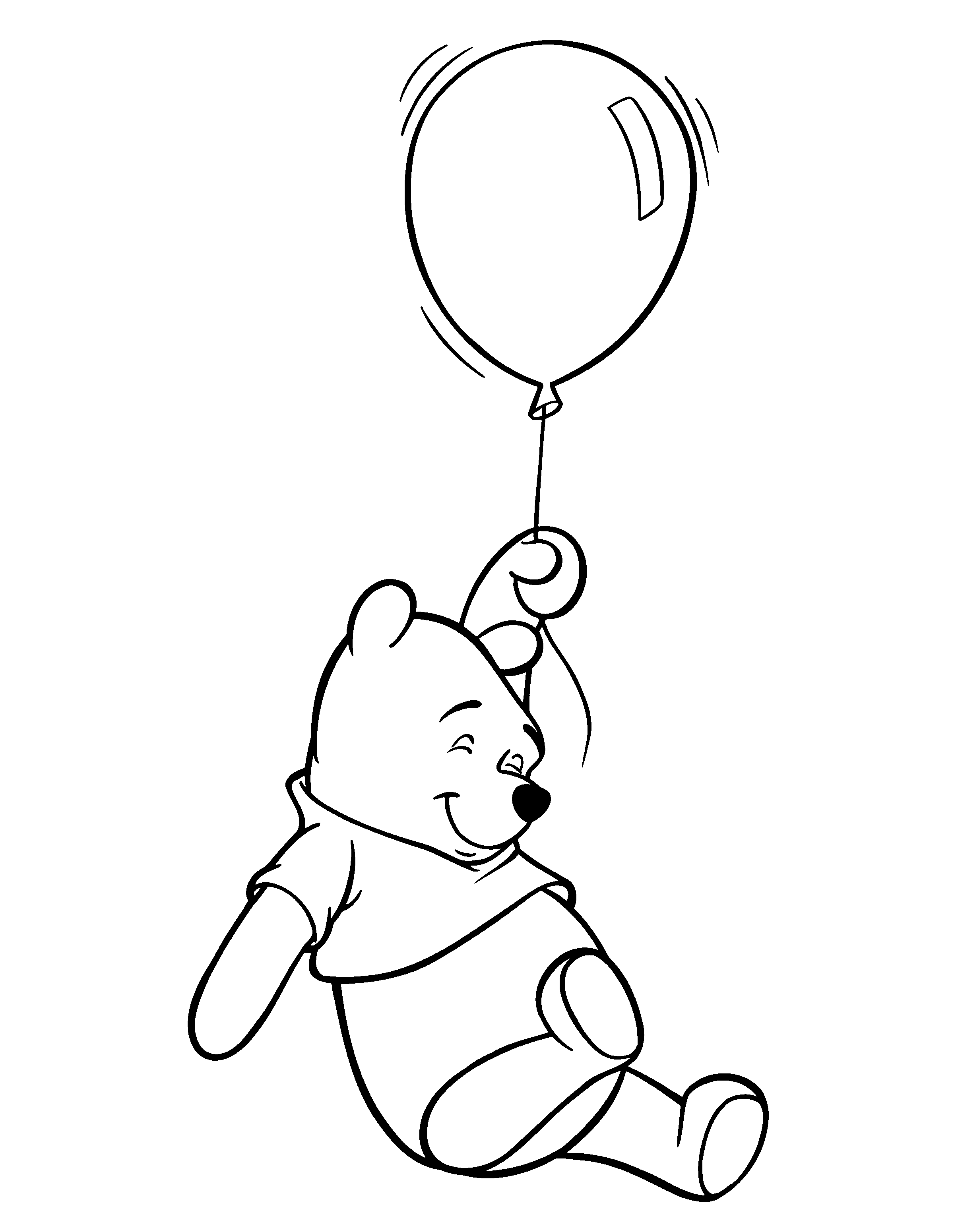 Winnie The Pooh Witb Balloon Clip Art Library