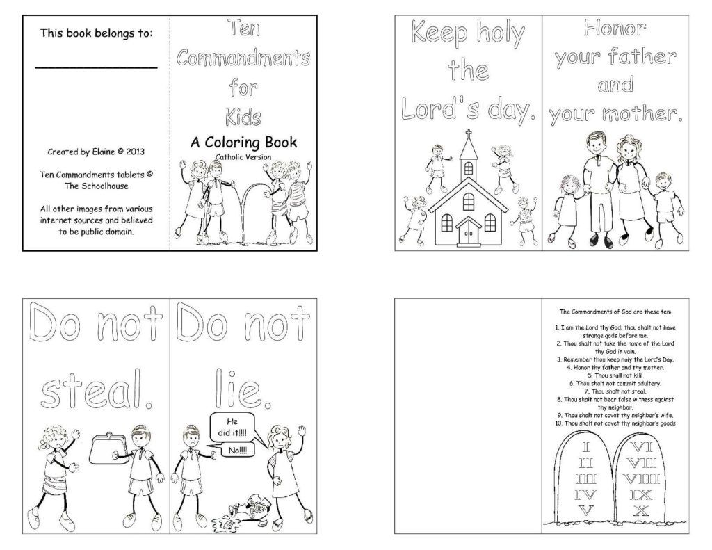 Free Ten Commandments Coloring Pages Download Free Ten Commandments 