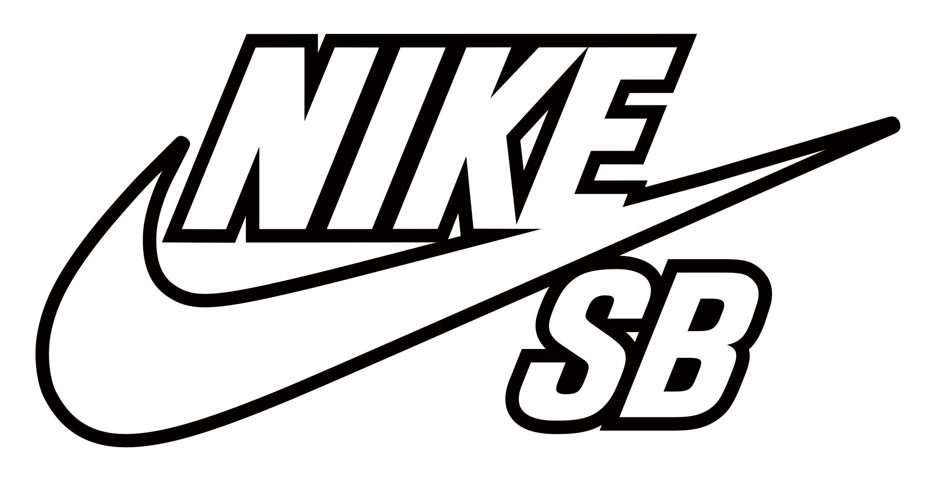 Nike SB Logo Coloring Page
