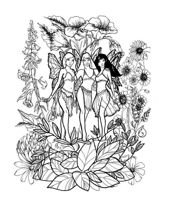 Fairy Coloring Pages That Are Printable | Coloring
