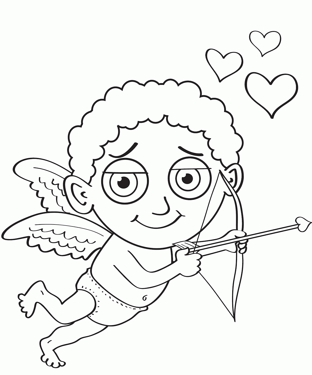Cupid Coloring Pages and Book | Unique Coloring Pages