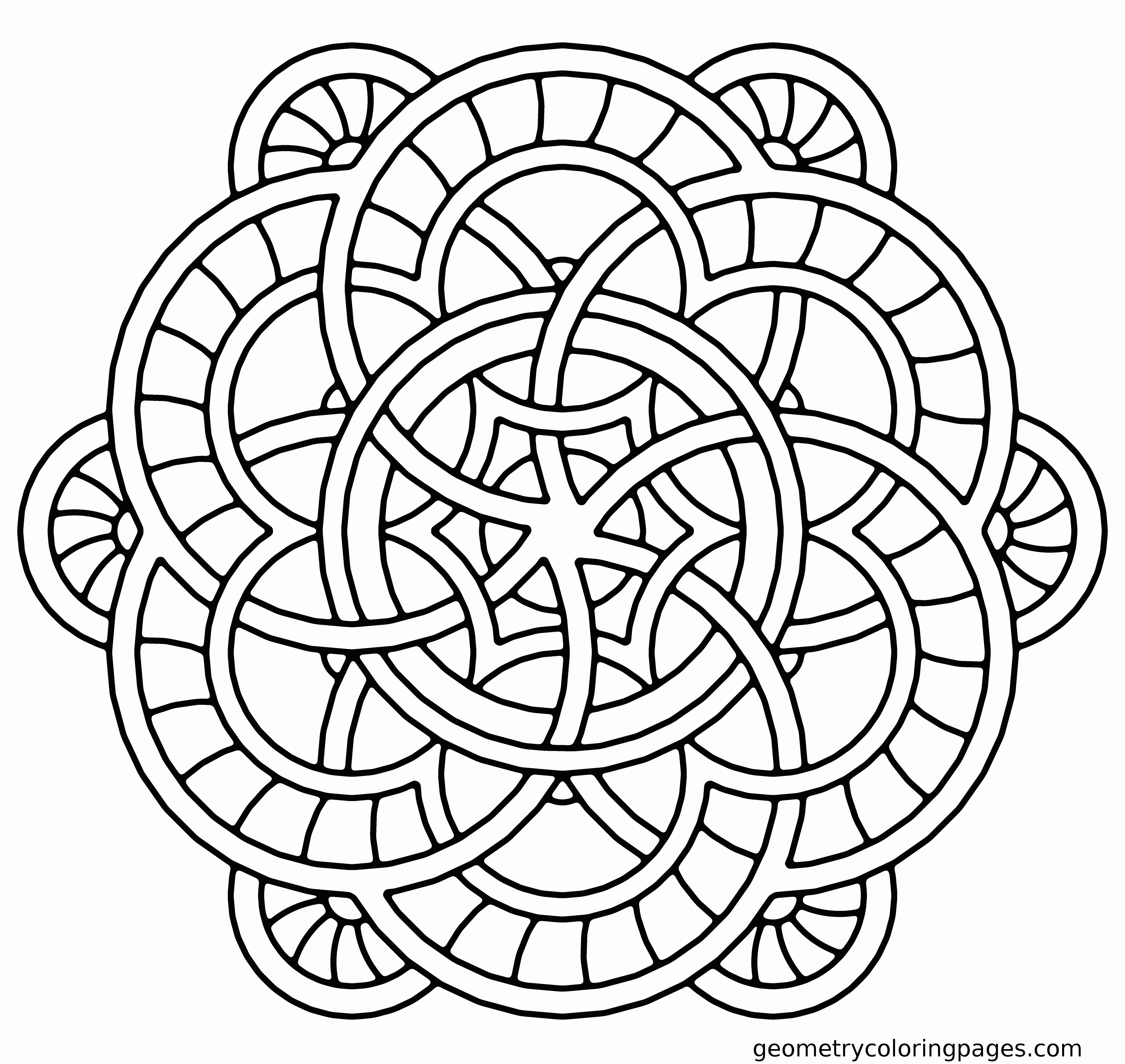 easy mandala colouring pages - Clip Art Library